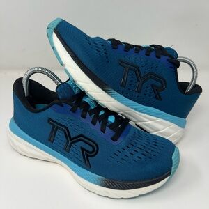 TYR RD-1X Runner Shoes Mens 7 / Womens 8.5 Black Lace-Up Round Toe Sneakers